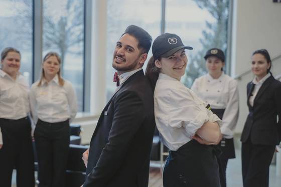 Apprentices in gastronomy at the Reduce health resort in Bad Tatzmannsdorf