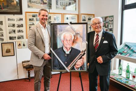 Andreas Leitner and Helmut Sillner at the Kurmuseum