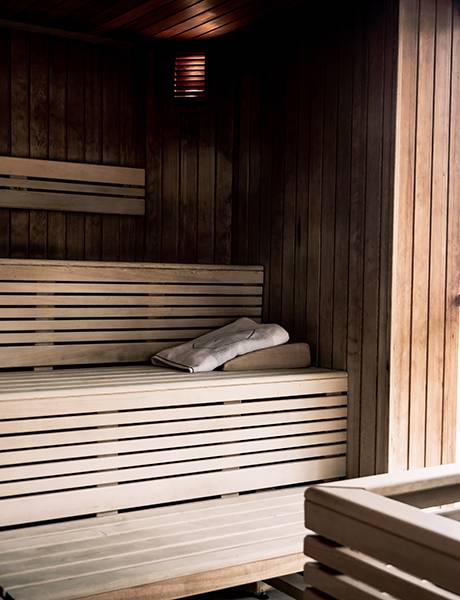 Sauna area in the hotel Vital