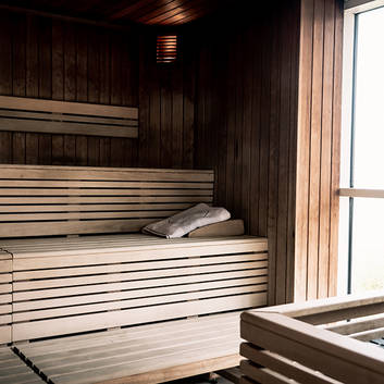 After work regeneration in the sauna at REDUCE Hotel Vital ****S