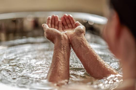 Carbonic acid bath in REDUCE health resort