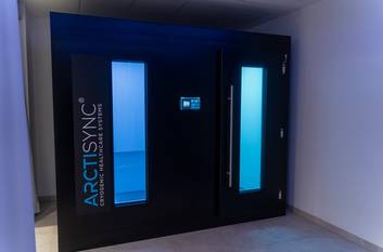 Arctisync cold chamber at the REDUCE health resort