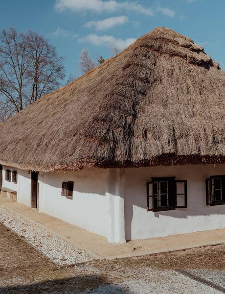 Detail of an old farmhouse in the open air museum