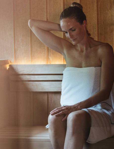 Sauna area in the hotel Vital