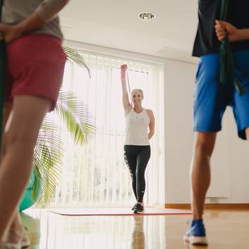 Exercise unit at the REDUCE health resort