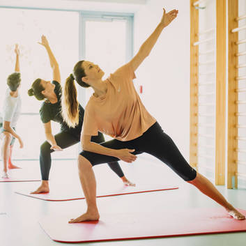Yoga class at REDUCE health resort