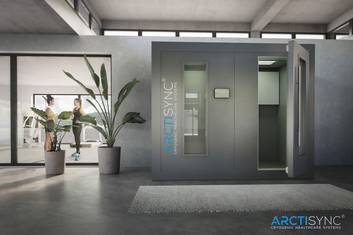 Arctisync cold chamber at the REDUCE health resort