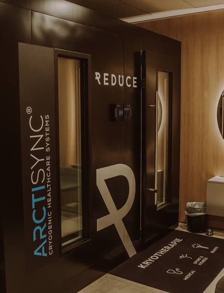 Cold chamber at the REDUCE health resort. 