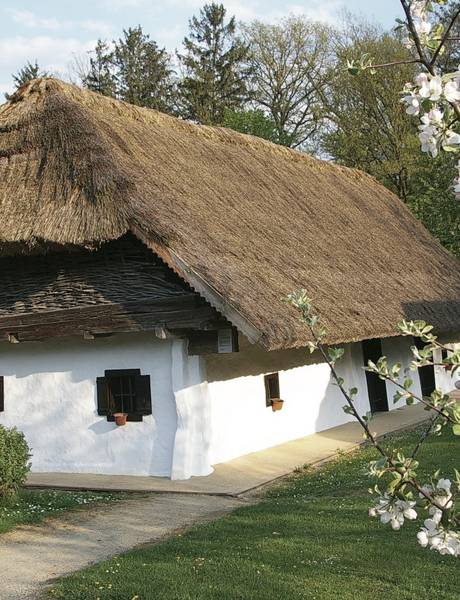 Detail of an old farmhouse in the open air museum
