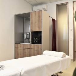 The new massage cabins in REDUCE Kurmittelhaus
