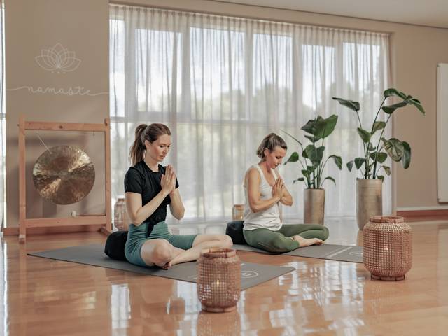 Yoga in the Yoga Studio