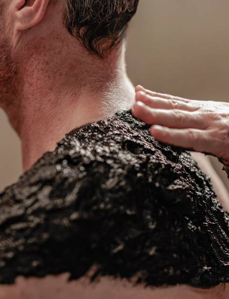 Moor pack in the REDUCE health resort